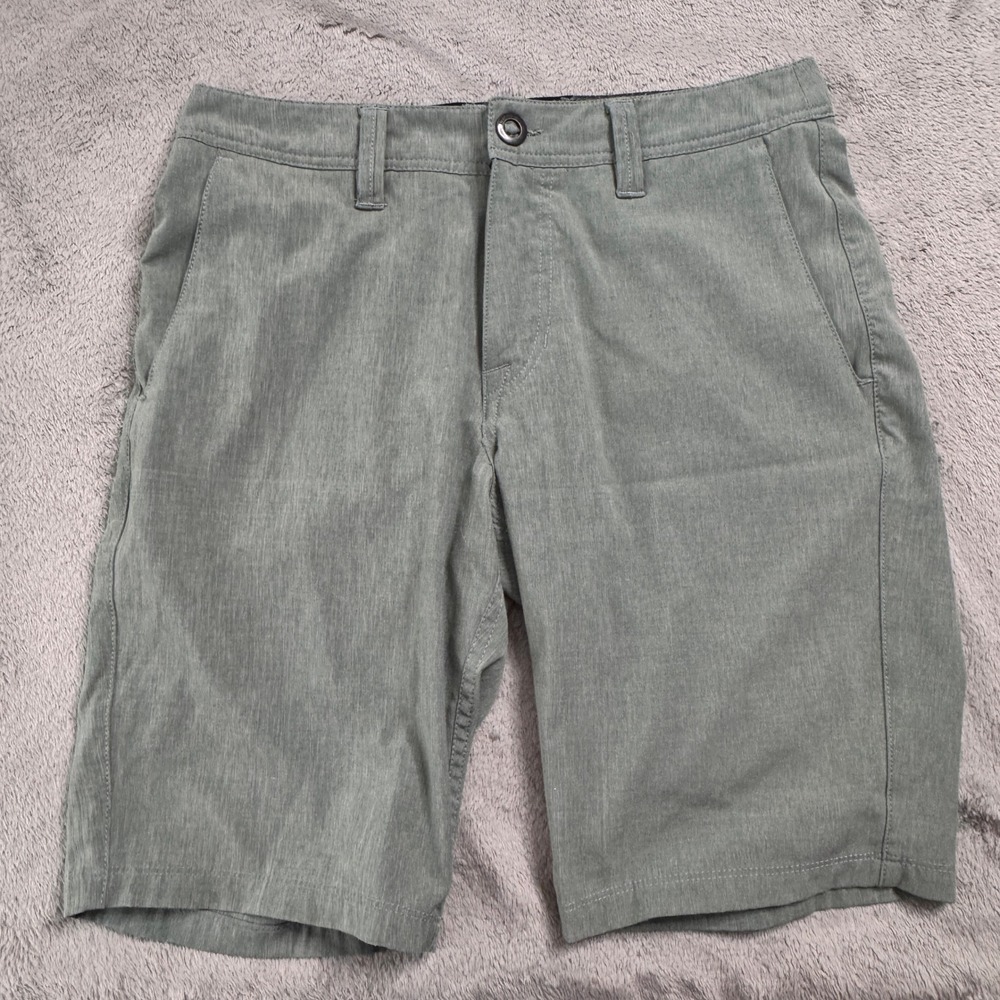 Volcom Surf & Turf 4 Way Stretch Hybrid Shorts Men's Size 28 (30‎ inches)Green